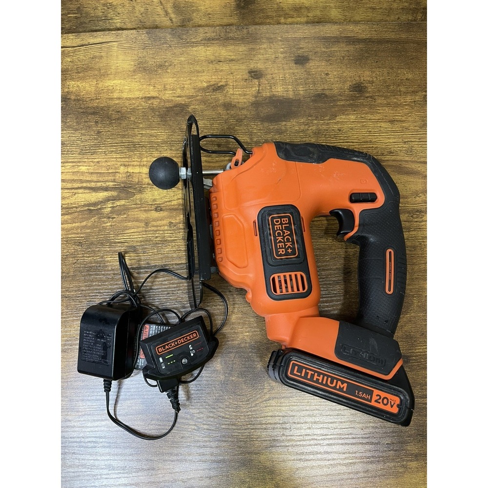 BLACK+DECKER 20V MAX W Battery Cordless‎ Jig Saw W Massage Tool Attatchment